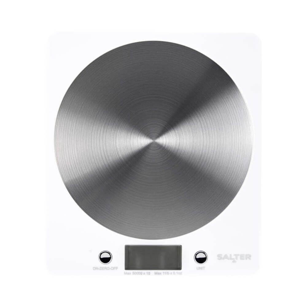 Salter Disc Electric Scale White